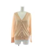 サロン SALON カーディガン F オレンジ Vネック 長袖 シアー /RR