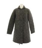 トラディショナルウェザーウェア Traditional Weatherwear ウールツイードキルティングコート ロング 34 グレー 132BA-2005J /HN