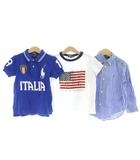 ポロ バイ ラルフローレン Polo by Ralph Lauren トップス 3点セット ポロシャツ Tシャツ ワイシャツ 100 青 ブルー 白 ホワイト /AP
