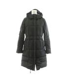 パタゴニア Patagonia GIRLS ダウンコート ロング丈 フード アウター L 12 黒 ブラック 68315 /AN40