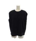 イエナ IENA 23AW ハイゲージ裏毛ノースリーブプルオーバー カットソー F 黒 ブラック /JP