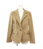 バーバリー ロンドン BURBERRY LONDON テーラードジャケット アウター シングル 背抜き ワンカラー 38 ベージュ /BB