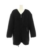 ファーストダウン FIRST DOWN ボアジャケット フリースジャケット アウター ロゴ刺繍 F 黒 ブラック 184-3540 /YT