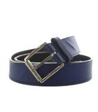 ディオールオム Dior HOMME ベルト ハトメ レザー 85 紺 ネイビー 23-MA-1103 /AN3 ■OH