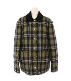 バーバリー ロンドン BURBERRY LONDON ステンカラージャケット キルティング チェック M カーキ 8055437 /KH
