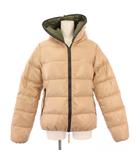 デュベティカ DUVETICA ダウンジャケット アウター ショート丈 ジップアップ フード ナイロン 40 ピンクベージュ /BB