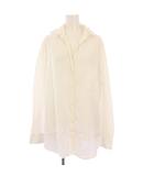 ミューズ ドゥーズィエム クラス MUSE de Deuxieme Classe 23SS シルク ウォッシュ シャツ ブラウス 長袖 白 23050500402110 /KH