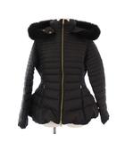 デュベティカ DUVETICA HUGHINA ウギナ ダウンジャケット アウター フーディ フォックスファー 42 黒 /KH