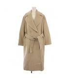 イエナ IENA アルパカシャギーオーバーサイズコート ロング ウエストベルト付き 36 ベージュ 19020900100030 /BM