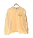 S.U.R SURREAL UNION RULES Tシャツ M ベージュ クルーネック ロゴプリント 長袖 /NS