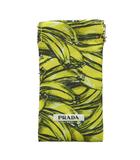 プラダ PRADA ノベルティ バナナ柄ポーチ 黄色 イエロー 黒 ブラック /SS ■OS