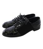 シャネル CHANEL ココマーク レースアップシューズ  サイドゴア 36.5C 黒 G34128 /KH