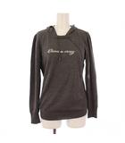 キャラオクルス CARA O CRUZ プルオーバーパーカー ニット 長袖 ストレッチ ロゴ 装飾 ウール 9 グレー /BB