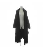 ミューズ ドゥーズィエム クラス MUSE de Deuxieme Classe スムースニットガウンコート ロング トッパー ウール 黒 ブラック 18020500406030 /KU