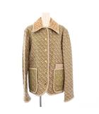 バーバリー ロンドン BURBERRY LONDON 21AW シルク TB ノバチェック キルティングジャケット 36 ベージュ 4560876 /KH