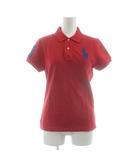 ラルフローレン RALPH LAUREN THE SKINNY POLO ビッグポニー ポロシャツ カットソー 鹿の子 L 赤 レッド 刺繍 半袖 /KU
