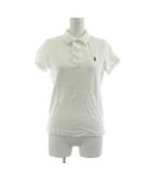 ラルフローレン RALPH LAUREN THE SKINNY POLO ポロシャツ カットソー 鹿の子 L 白 ホワイト ロゴ刺繍 半袖 /KU