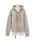 アディダス バイ ステラマッカートニー adidas by Stella McCartney ジップアップパーカー ジャケット スウェット 裏起毛 ショート丈 ワンカラー XS グレー /BB