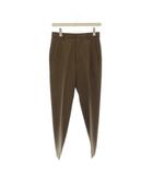 ミューズ ドゥーズィエム クラス MUSE de Deuxieme Classe パンツ ウール 36 ブラウン 無地 長ズボン ベルトループ /JP