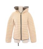 デュベティカ DUVETICA EERIA ダウンジャケット アウター ジップアップ ショート丈 フード ナイロン 38 ピンク /BB