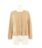 プラダ PRADA 20年製 ニットカーディガン 長袖 シルク混 40 ベージュ P25H57 /KH