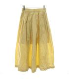 イエナ IENA コットンランダムタックスカート ロング 34 ベージュ 20060900537020 /BM