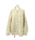 マウジー MOUSSY ブルゾン F アイボリー 無地 長袖 リブ襟 /JP