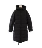 リフラッティ シップス liflattie ships ダウンコート アウター ロング丈 フード ワンカラー S 黒 ブラック /BB