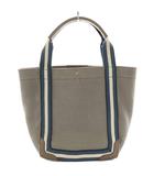 アニヤハインドマーチ ANYA HINDMARCH ポントトート・ミニ ハンドバッグ キャンバス グレー /SS ■OS