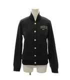 ナイキ NIKE ブルゾン S 黒 リブ襟 スナップボタン 長袖 /RE