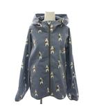 ゴースローキャラバン go slow caravan ジャケット 3 ネイビー 総柄 フード /RE