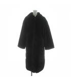 ナイキ NIKE AS WNSW FX FUR GFX AOP LNG JKT ステンカラージャケット ロング フェイクファー ジップアップ XS 黒 ブラック 白 ホワイト DQ6839-010 /KU