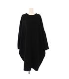 ミズイロインド mizuiro ind ワンピース ひざ丈 長袖 黒 /KH