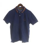 ポロシャツ M 紺 ネイビー 茶 ブラウン 半袖 /AP