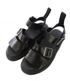 ドクターマーチン DR.MARTENS GRYPHON STRAP SANDAL グリフォンストラップサンダル アンクル 厚底 レザー ワンカラー UK4 黒 ブラック 15695001 /BB
