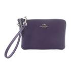 コーチ COACH ポーチ ロゴ レザー 紫 パープル /SR