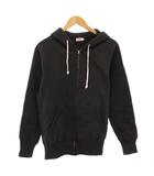 ウエアハウス WAREHOUSE ジップアップパーカー ジャケット スウェット 裏起毛 ワンカラー 40 黒 ブラック /BB