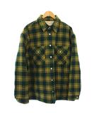 セリーヌ CELINE 22AW チェック オーバーシャツブルゾン 中綿ジャケット アウター 50 緑 2W705499R /KH