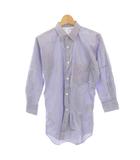 コムデギャルソンシャツ COMME des GARCONS SHIRT ストライプシャツ 七分袖 コットン XS 青 /KH