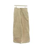 スピック&スパン Spick&Span ワークパンツ 38 アイボリー 無地 フルレングス ワイドストレート /JP