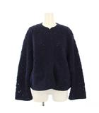 イエナ IENA 24AW エンブロイダリーレースジャケット ノーカラージャケット 青 24010900102030 /KH