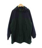 エディーバウアー EDDIE BAUER EBTEK GORE-TEX マウンテンパーカー ジャケット ロング ジップアップ ナイロン XL 緑 紺 /BM