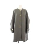 トラディショナルウェザーウェア Traditional Weatherwear Spick & Span 別注 23AW MALTON N/C メルトンノーカラーコート アウター ロング 34 グレー L232FPFCO0368WJ /KH
