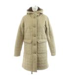 マッキントッシュ MACKINTOSH キルティングコート ロング丈 フード 中綿 アウター ベージュ /AN46