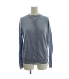 マックスマーラ MAX MARA アンサンブルニット 絹 シルク S 水色 無地 ノーカラー 長袖 /JP