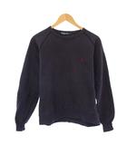 ラルフローレン RALPH LAUREN スウェット トレーナー 長袖 クルーネック ロゴ 刺繍 ワンポイント M 紺 ネイビー /BB