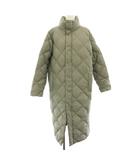 ノーリーズ NOLLEY'S ダイヤキルトロングダウン ダウンコート アウター ハイネック 緑 グリーン /YT
