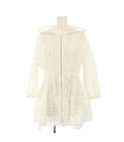 グレースクラス GRACE Class 21SS カットワークフードブルゾン パーカー 七分袖 36 白 0221101106 /KH