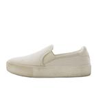 アグ オーストラリア UGG australia スリッポン スニーカー レザー US6.5 ホワイト /YO26