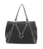 ジョン ローレンス サリバン JOHN LAWRENCE SULLIVAN accessory CANVAS TRAVERING BAG キャンバストラベリングバッグ トートバッグ ハンドバッグ レザー 切替 ワンカラー 黒 ブラック /BB